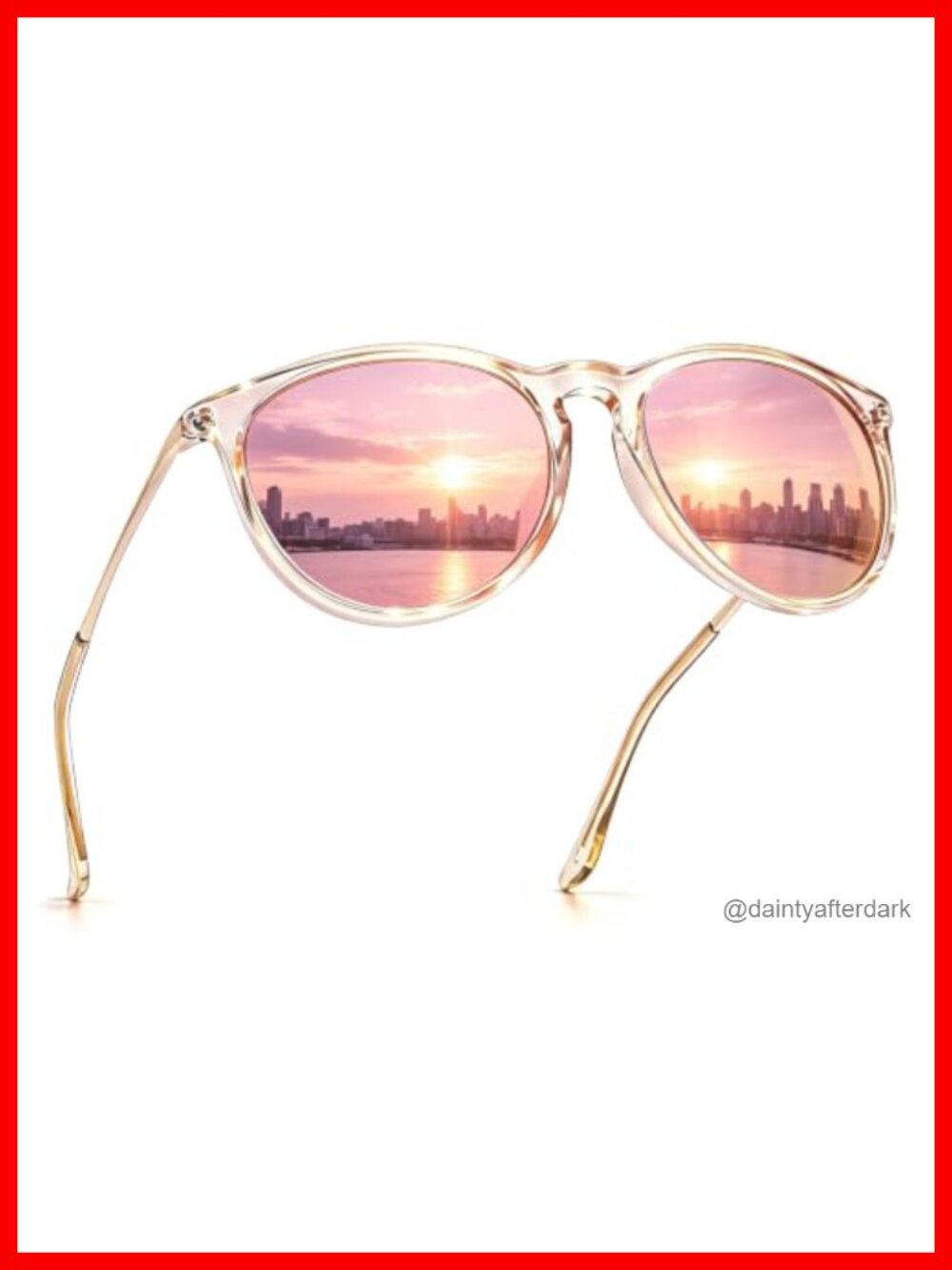 TJUTR Polarized Mirrored Round Sunglasses UV400 TAC TR90 Adult